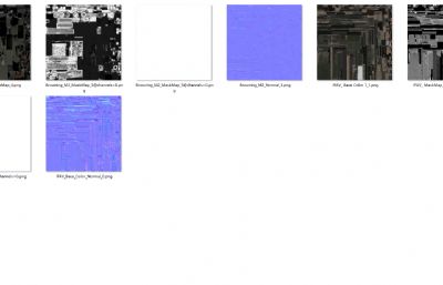 武装皮卡 装甲车 车载机枪越野车塌陷模型
