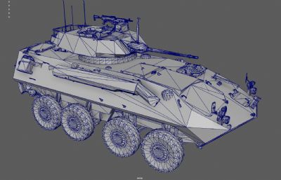 装甲车 装甲输送车 步兵战车塌陷模型