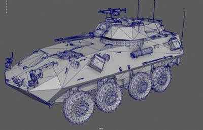 装甲车 装甲输送车 步兵战车塌陷模型