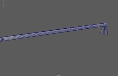 锄头 长柄农具 撅头塌陷模型