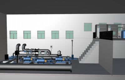 水厂供水泵房消毒车间
