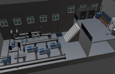 水厂供水泵房消毒车间