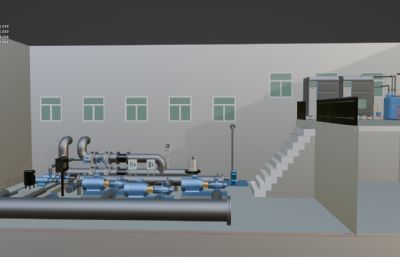 水厂供水泵房消毒车间