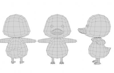 卡通鸭子 Q版鸭子 拟人鸭子