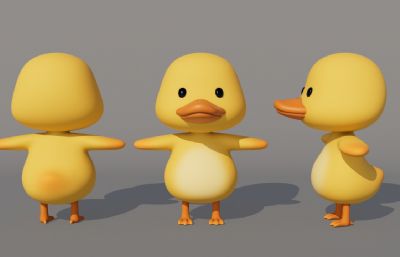 卡通鸭子 Q版鸭子 拟人鸭子