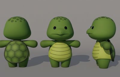 有绑定的可爱卡通乌龟 Q版拟人乌龟