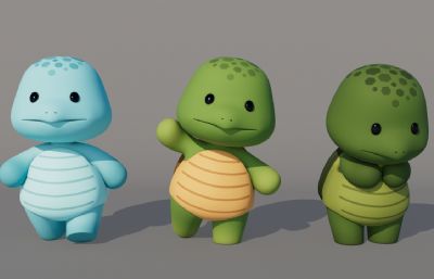 有绑定的可爱卡通乌龟 Q版拟人乌龟