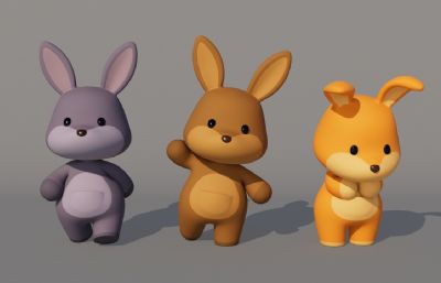 卡通袋鼠 Q版袋鼠 拟人袋鼠