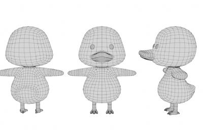 卡通鸭子 Q版鸭子 拟人鸭子