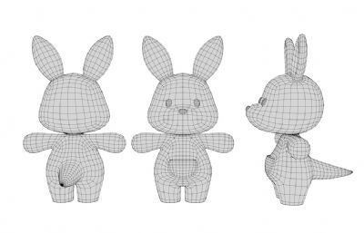 卡通袋鼠 Q版袋鼠 拟人袋鼠