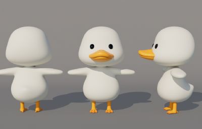 卡通鸭子 Q版鸭子 拟人鸭子