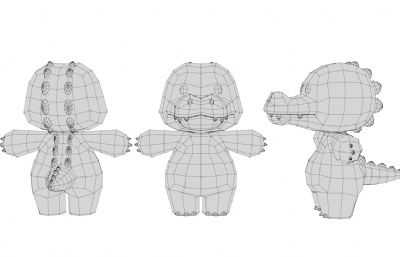 卡通鳄鱼 Q版鳄鱼 拟人鳄鱼