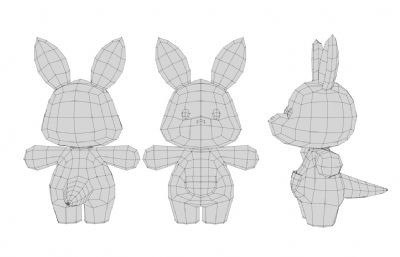 卡通袋鼠 Q版袋鼠 拟人袋鼠