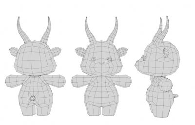 卡通羚羊 Q版羚羊 拟人羚羊