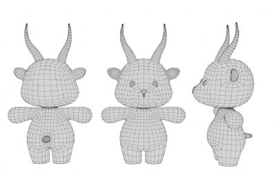 卡通羚羊 Q版羚羊 拟人羚羊