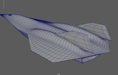 科幻无人侦察机 隐身战机 飞行器