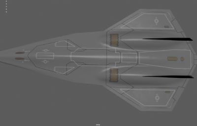 科幻无人侦察机 隐身战机 飞行器