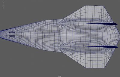 科幻无人侦察机 隐身战机 飞行器