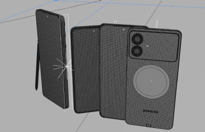 三星Galaxy s26/s26 ultra/s26 edge系列手机组合模型,OC渲染