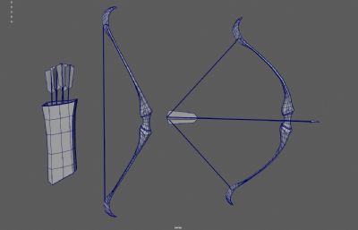 古代弓箭 长弓 弓弩 弩箭