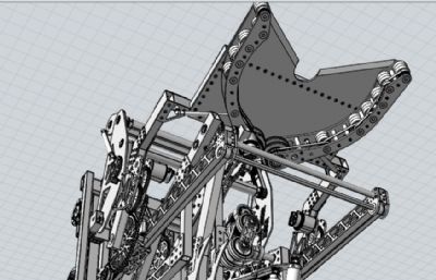 工厂全方位搬运投放机器人车模型