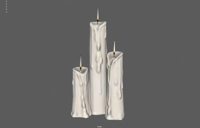 白色蜡烛 烛光 烛台