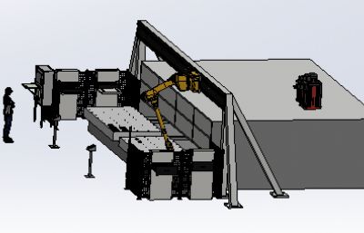 机器人辅助数控雕刻机工作台