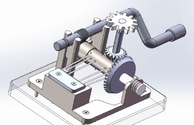 八音盒内部发音构造简单模型
