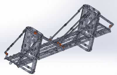 布鲁克林大桥钢结构模型