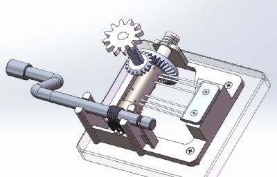 八音盒内部发音构造简单模型