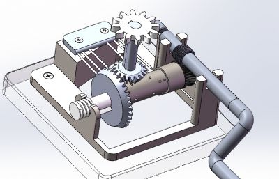 八音盒内部发音构造简单模型