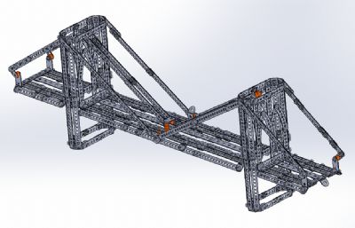 布鲁克林大桥钢结构模型