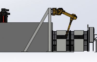 机器人辅助数控雕刻机工作台