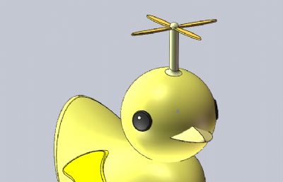 小黄鸭玩具模型