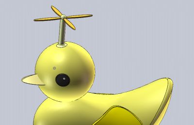 小黄鸭玩具模型