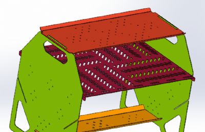 金属栅栏烧烤架