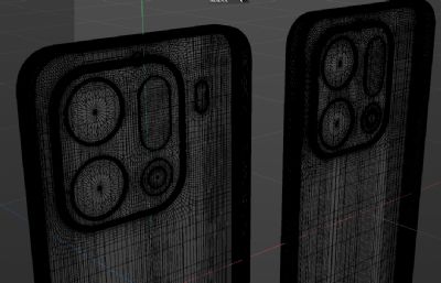 OPPO Find X9/OPPO Find X9 Pro手机外观C4D模型