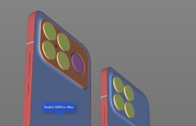 Redmi K90 /Redmi K90 ProMax/红米 K90/ 红米K90 ProMax手机外观C4D模型