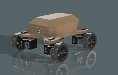 带转向系统的全轮驱动迷你漫游车