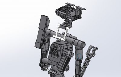 三角履带轮底盘人形机器人