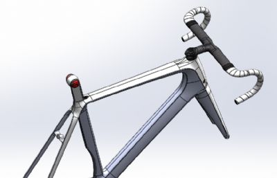 公路自行车车架模型