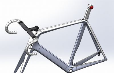公路自行车车架模型