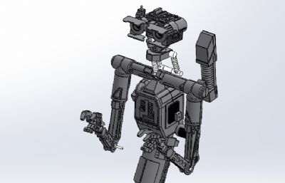 三角履带轮底盘人形机器人