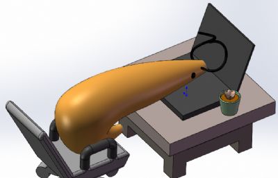 神奇的大虾看电脑