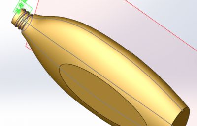 大肚小口椭圆瓶