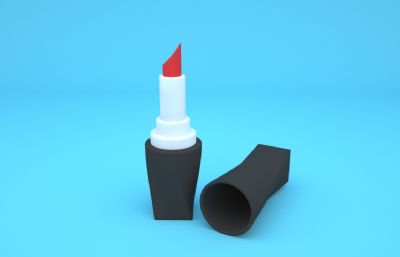 口红C4D模型