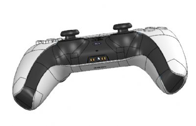 PlayStation 5游戏手柄模型