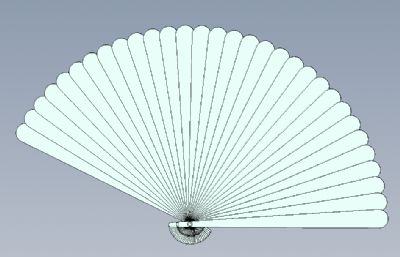 纸折扇prt模型