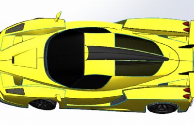 带尾翼的法拉利 恩佐跑车