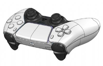 PlayStation 5游戏手柄模型